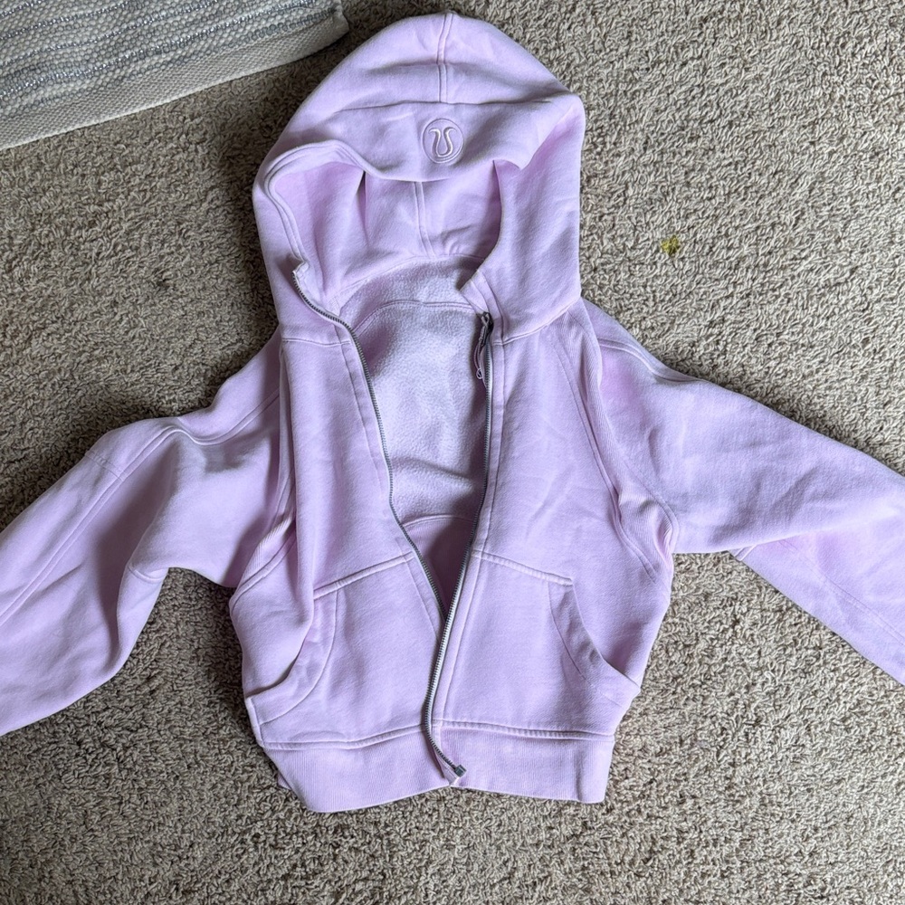 Lululemon Athletica Light Pink Zip-Up Hoodie